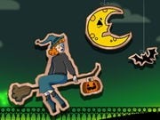 Play Halloween Witch Fly On FOG.COM